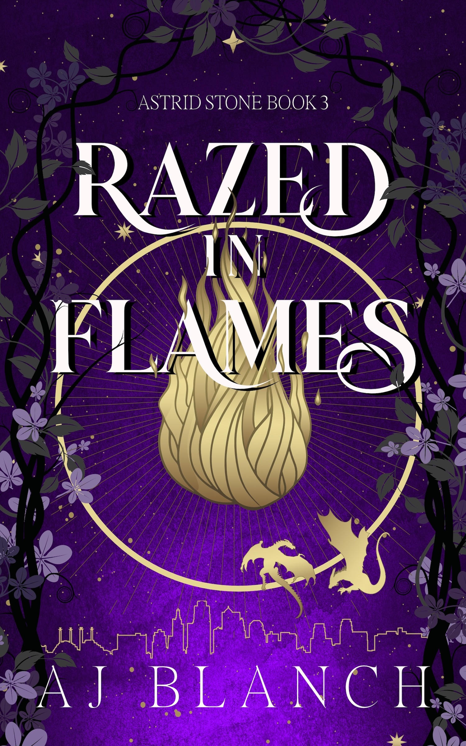 Cover of Razed in Flames by AJ Blanch