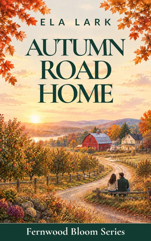 Cover of Autumn Road Home - A Clean Small-Town Homecoming Romance About Starting Over and Finding Home by Ela Lark